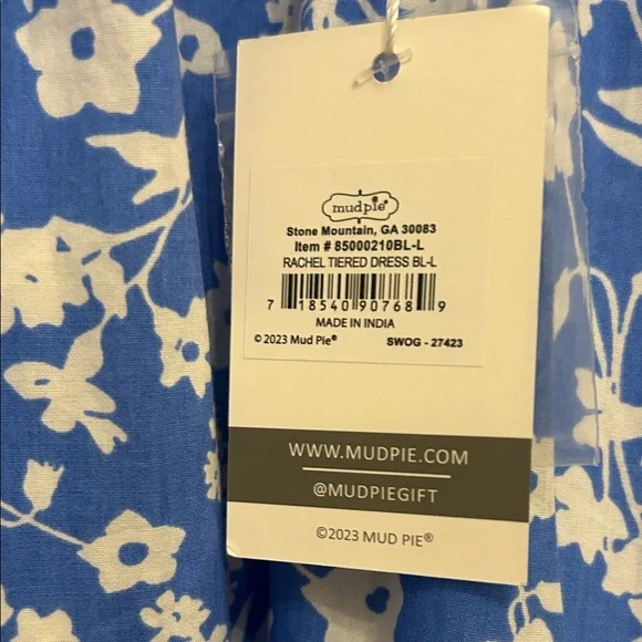Mud Pie Rachel Tiered Dress NWT - Picture 9 of 12